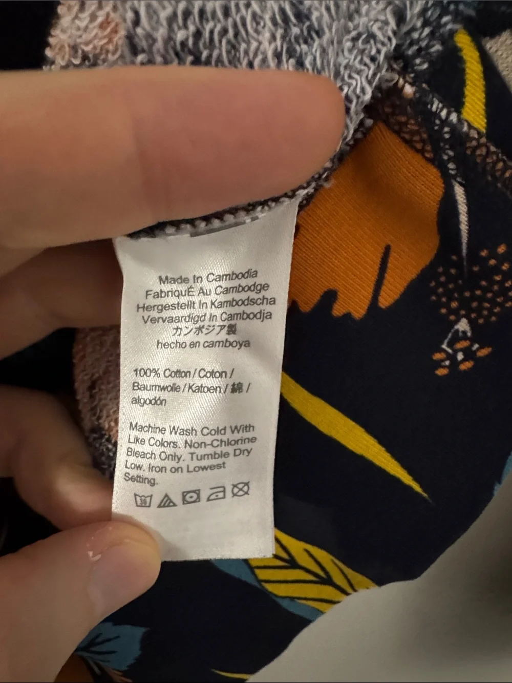 J. Crew Men’s Medium Navy Floral Crewneck Sweatshirt NWT